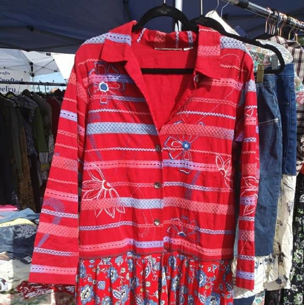 Plus 1x floral embroidered jacket dress